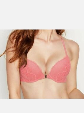 Victoria's Secret Very Sexy Bombshell Lace Front-Closure Push-Up Bra